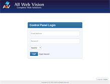 Tablet Screenshot of cpanel.allwebvision.in